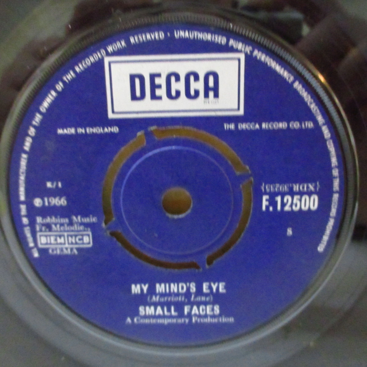 SMALL FACES (スモール・フェイセス) - My Mind's Eye (UK '66 オリジナル「マトT2-1C」 7インチ+カンパニースリーブ)