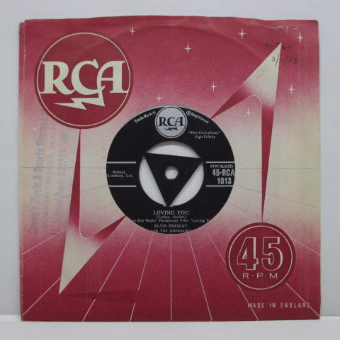 ELVIS PRESLEY (エルヴィス・プレスリー) - Teddy Bear (UK Orig.7"+CS)