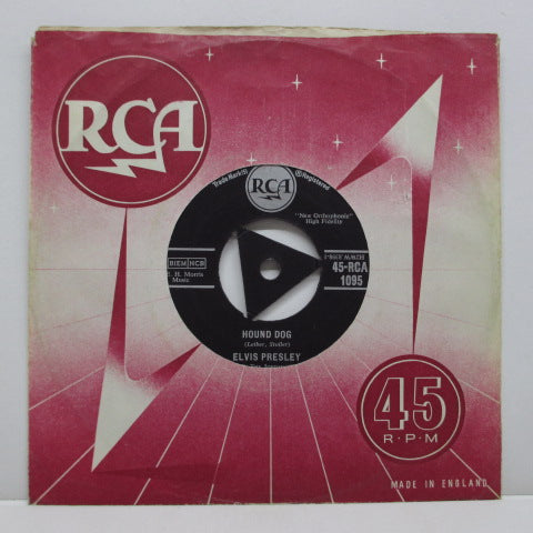 ELVIS PRESLEY (エルヴィス・プレスリー) - Hound Dog (UK '58 RCA 2nd Press 7"+CS)