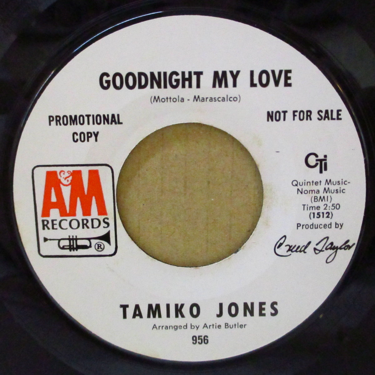 TAMIKO JONES (タミコ・ジョーンズ) - Ya Ya / Goodnight My Love (US '68 プロモ・白ラベ 7インチ)ファンキー・ジャジー・ノーザン・カヴァ!