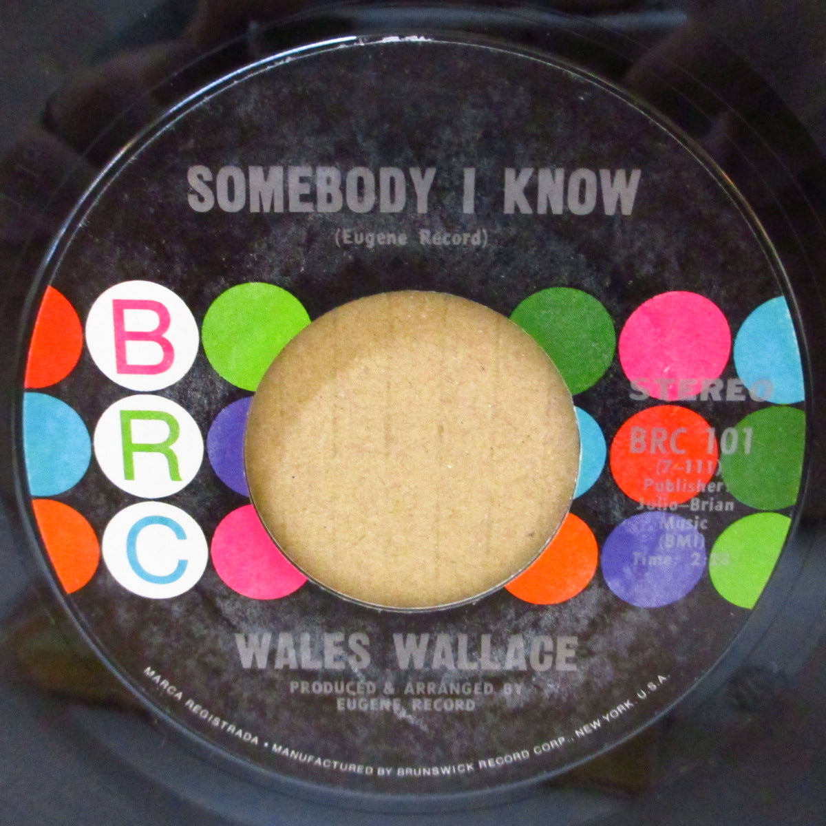 WALES WALLACE (ウェルス・ウォーレス) - Somebody I Know (US 72年オリジナル「VINYL盤」7インチ)ファンキー・クロスオーヴァーノーザン名曲!