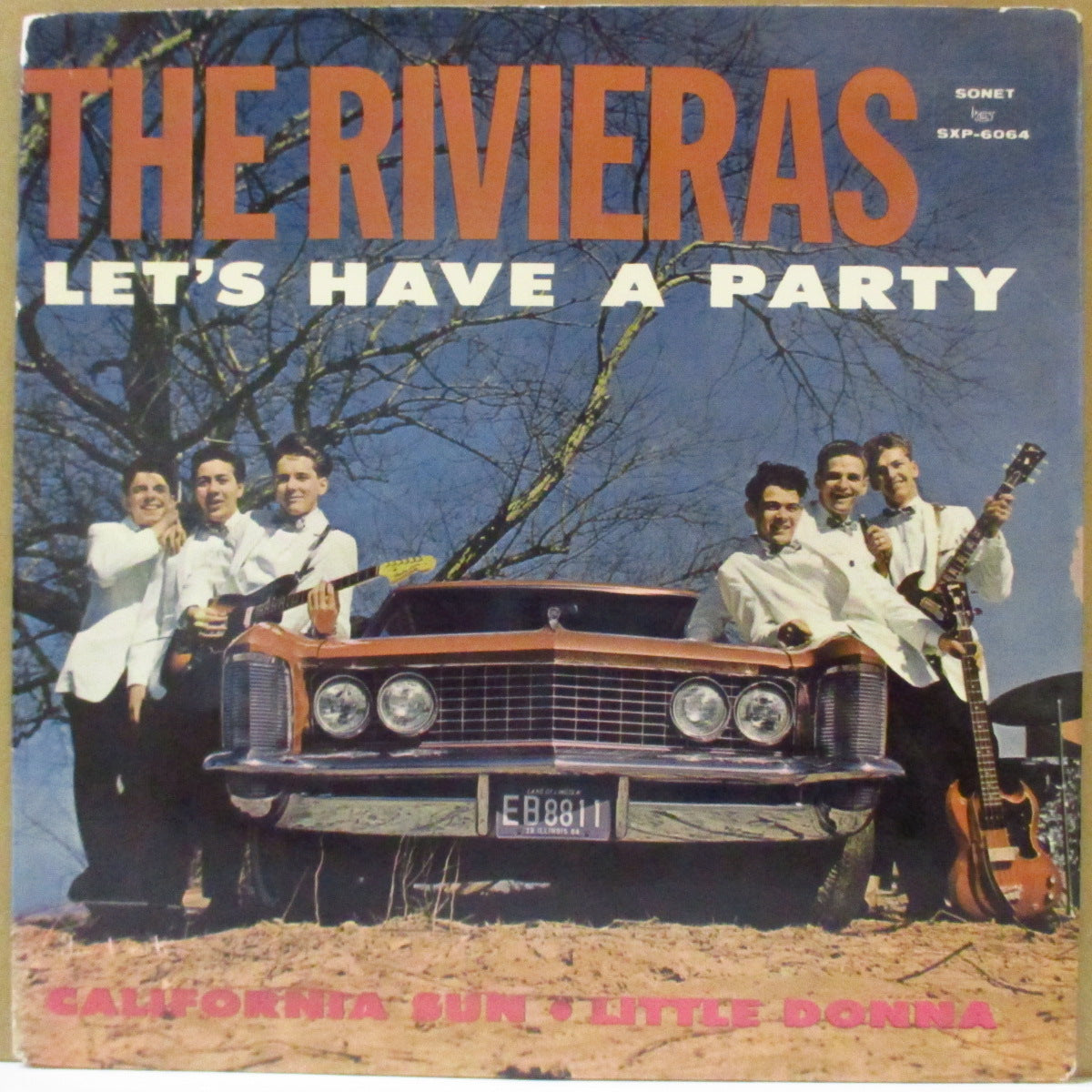 RIVIERAS, THE (ザ・リヴィエラス) - Let's Have A Party +3 (スウェーデン'64年オリジナル4曲入り7インチEP/両面コーティング・ジャケ) ガレージ・サーフ・レジェンド、スウェーデン独自EP!