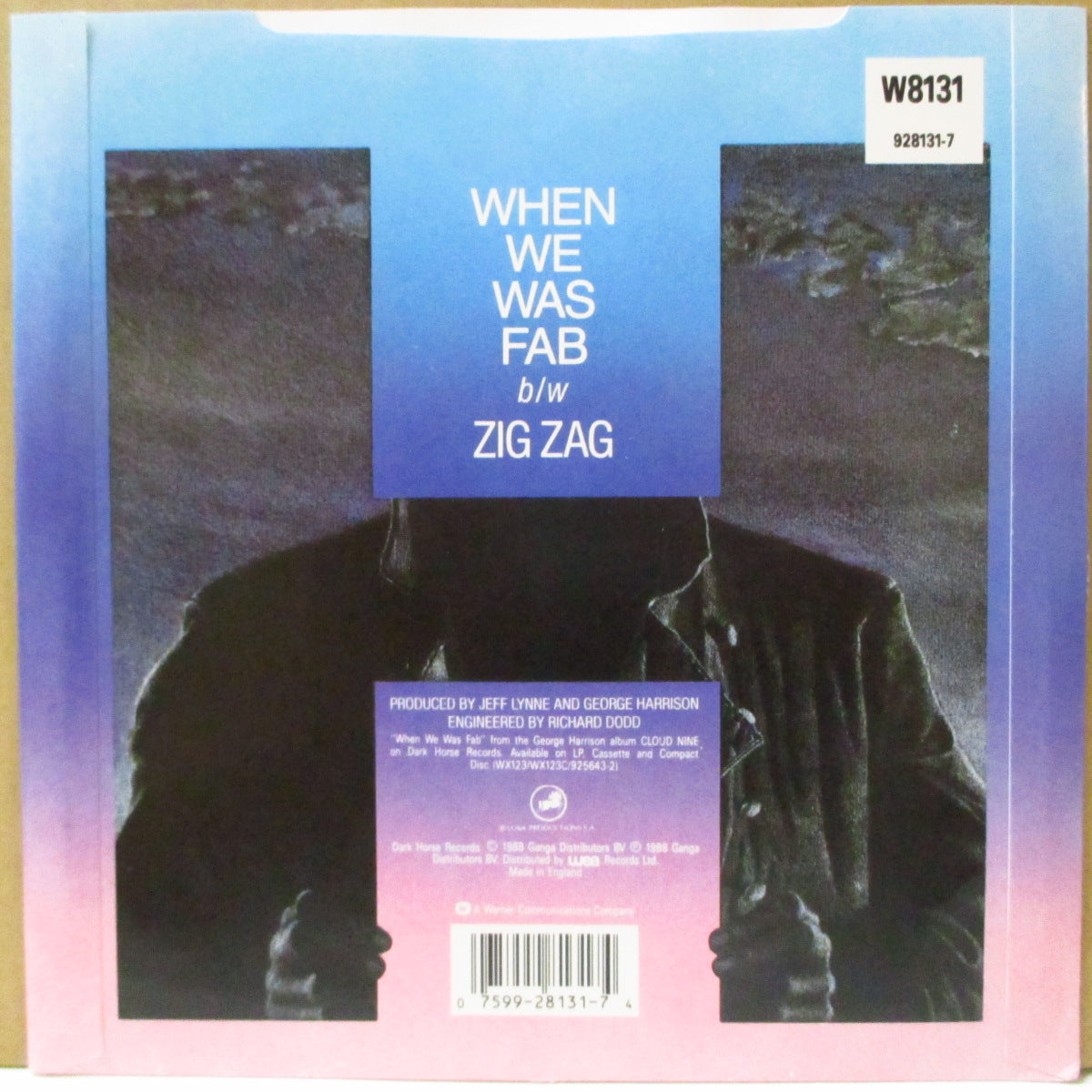 GEORGE HARRISON (ジョージ・ハリスン) - When We Was Fab (UK '88 再発「バーコード・ラベ、フラットセンター」7インチ+バーコード光沢固紙ジャケ)