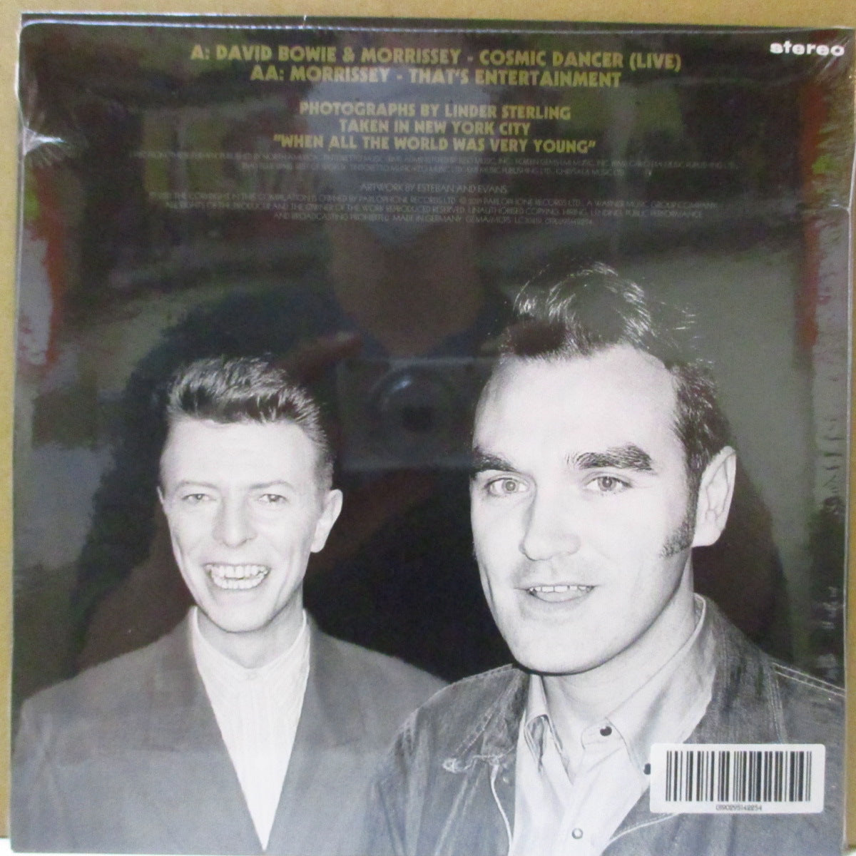 DAVID BOWIE & MORRISSEY (デヴィッド・ボウイ & モリッシー) - Cosmic Dancer - Live (EU '21 限定 7インチ+光沢固紙ジャケ/廃盤 New)