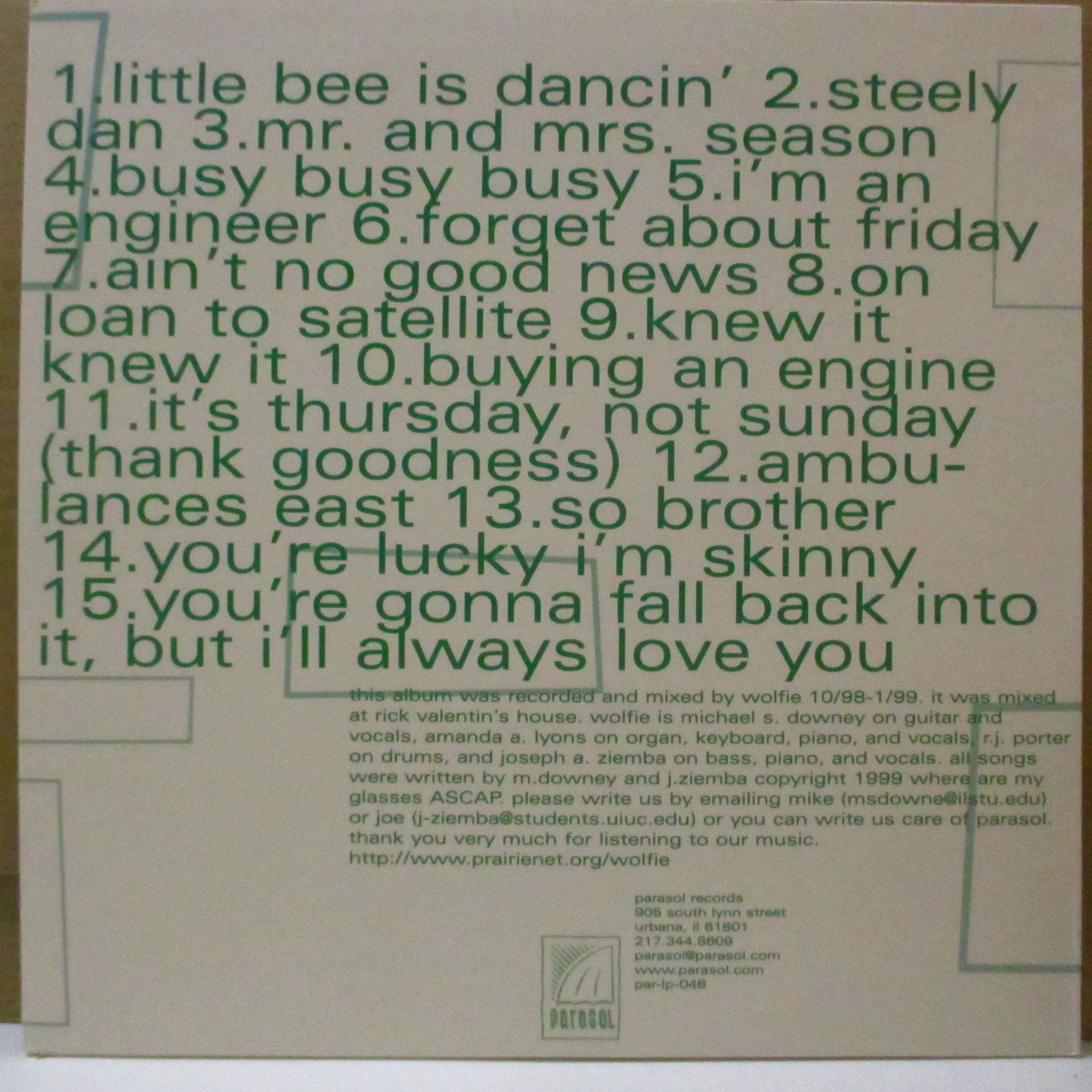 WOLFIE (ウルフィー) - Where's Wolfie (US オリジナル LP) '99年2ndアルバム