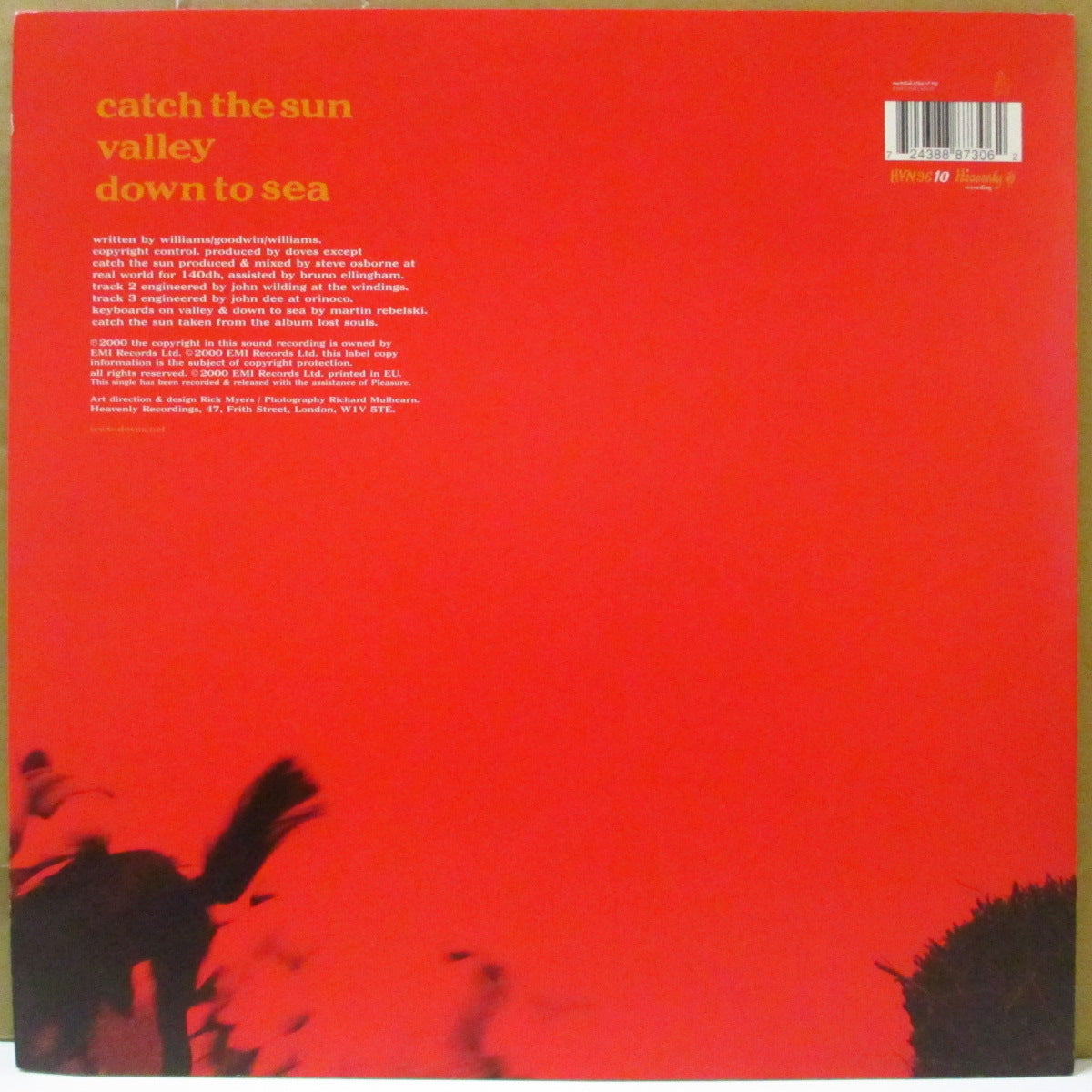 DOVES (ダヴズ) - Catch The Sun +2 (UK オリジナル 10インチ) '00年シングル