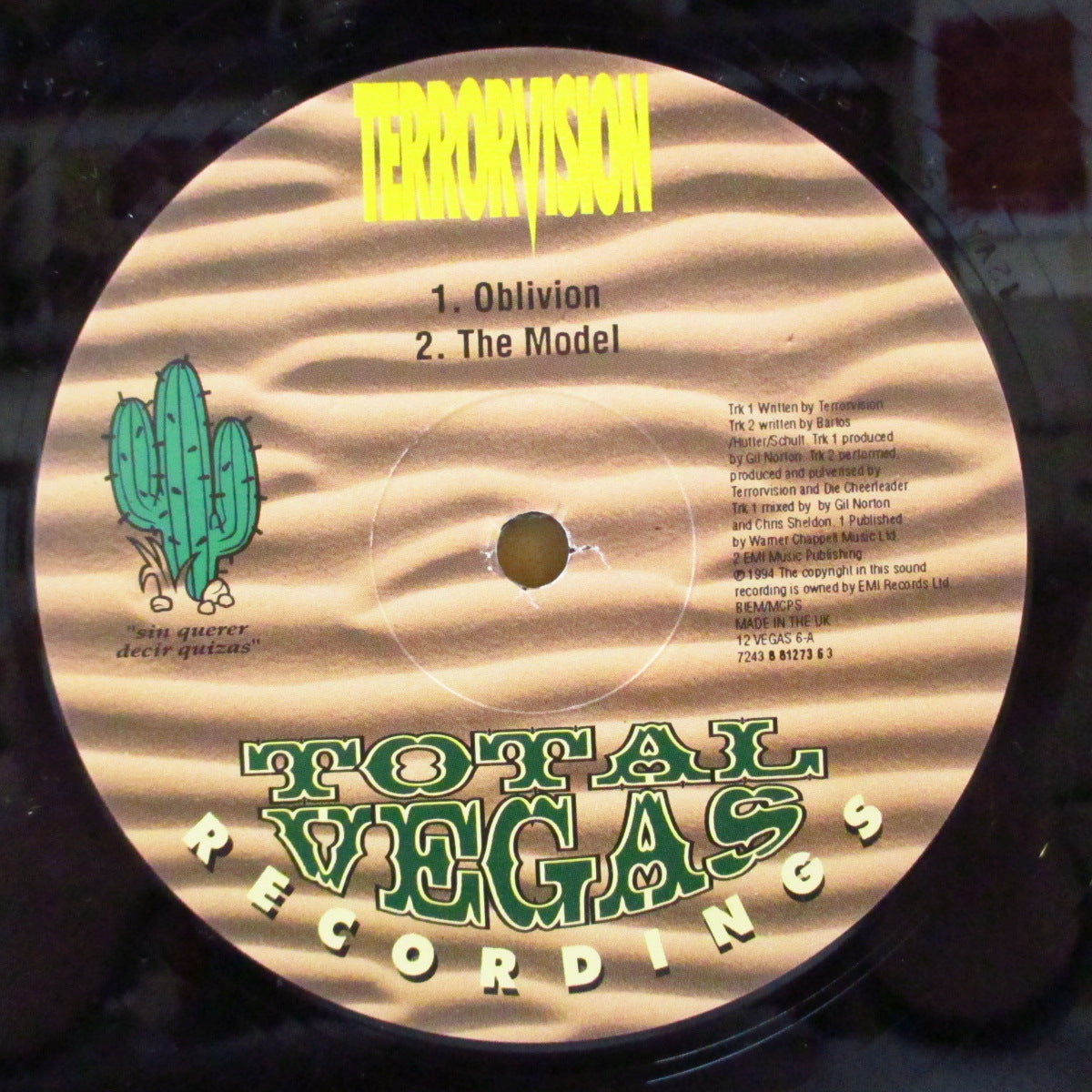 TERRORVISION (テラーヴィジョン) - Oblivion +3 (UK オリジナル 12インチ) '94年シングル