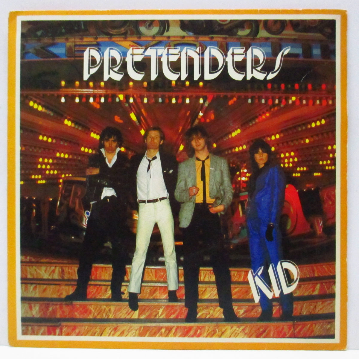 PRETENDERS (プリテンダーズ) - Kid / Tattoed Love Boys (UK オリジナル「ビッグホールセンター」7"/光沢固紙折り返しジャケ)