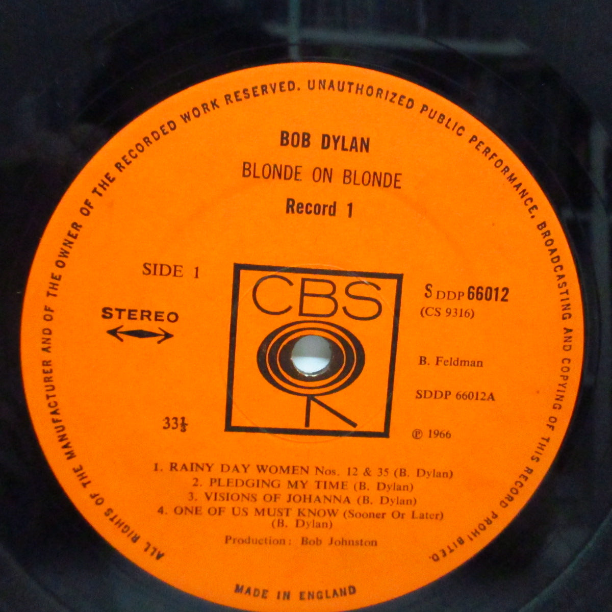 BOB DYLAN (ボブ・ディラン) - Blonde On Blonde (UK オリジナル・ステレオ 2xLP/表面コーティング「内側折り返し無し」見開ジャケ)