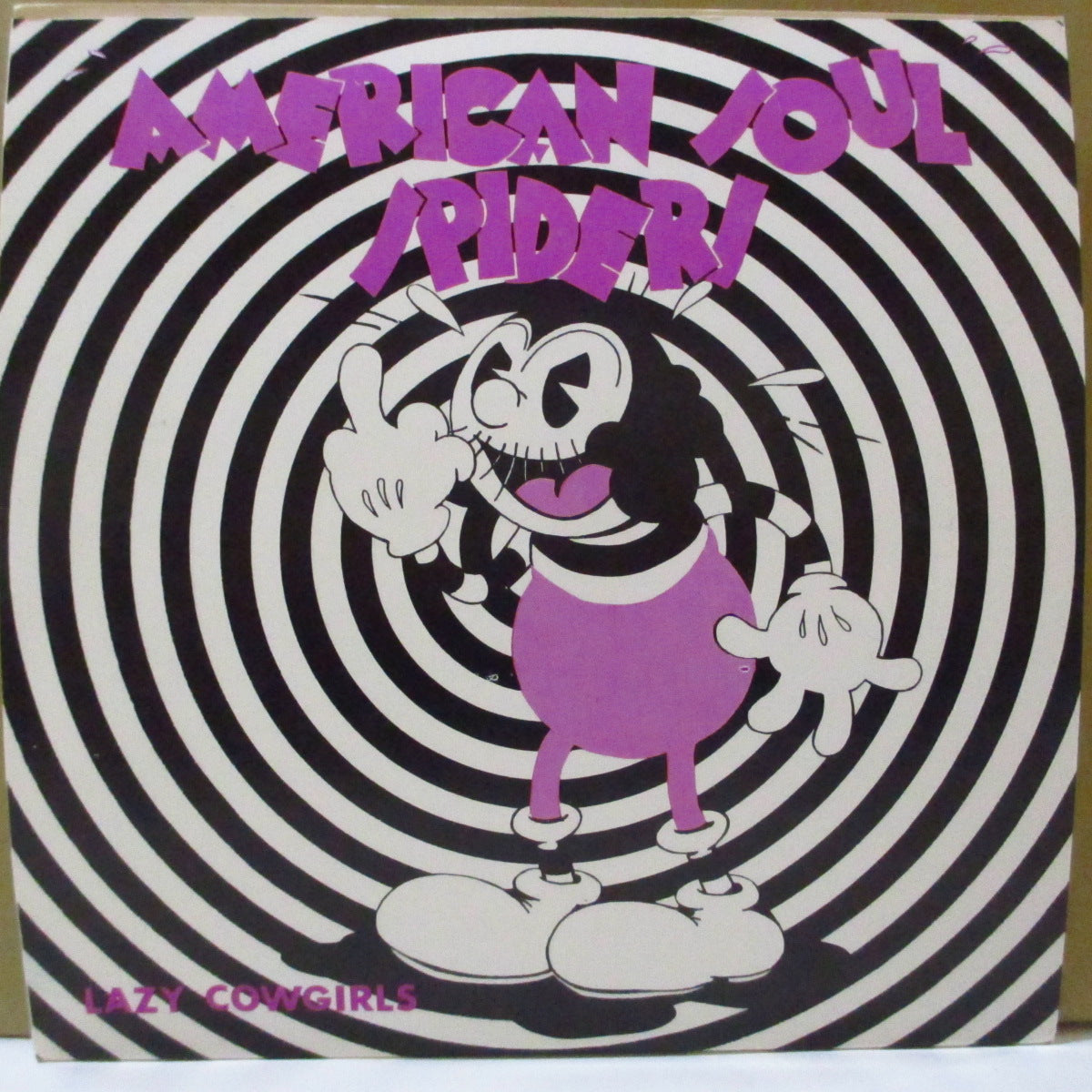 AMERICAN SOUL SPIDERS (アメリカン・ソウル・スパイダース) - Lazy Cowgirls (US 限定ホワイトヴァイナル 7インチ+光沢固紙ジャケ) '93年シングル