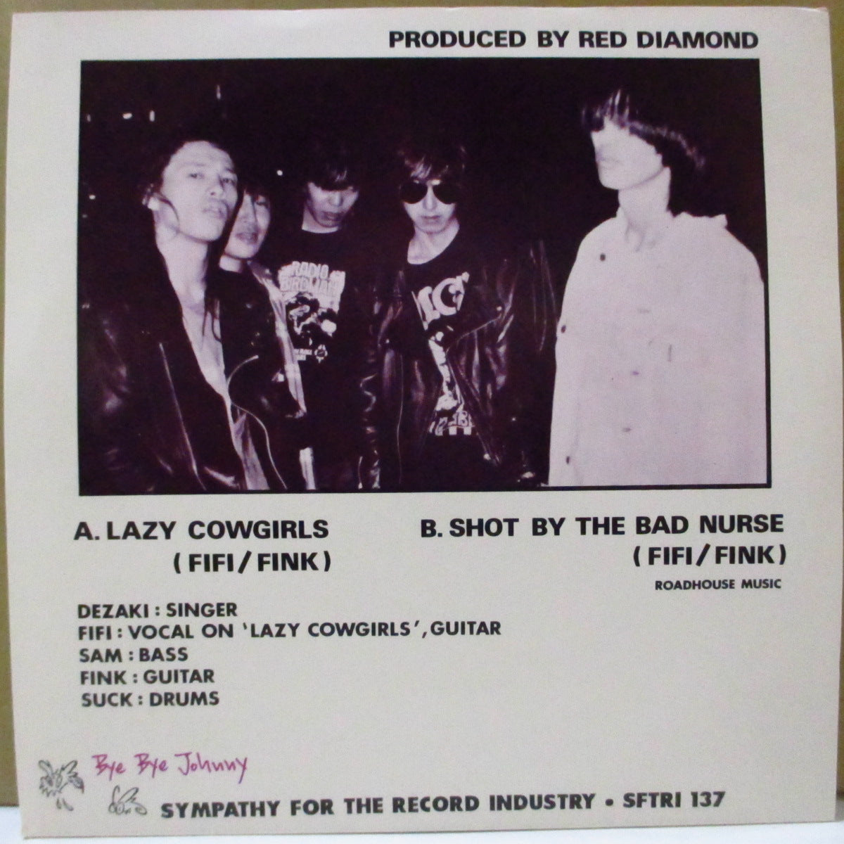 AMERICAN SOUL SPIDERS (アメリカン・ソウル・スパイダース) - Lazy Cowgirls (US 限定ホワイトヴァイナル 7インチ+光沢固紙ジャケ) '93年シングル