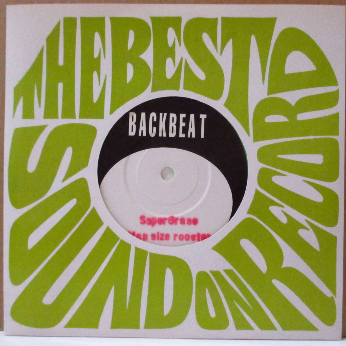 SUPERGRASS (スーパーグラス) - Man Size Rooster (UK '94 限定「ライムグリーンヴァイナル」 7インチ+光沢固紙片面ダイカットジャケ)