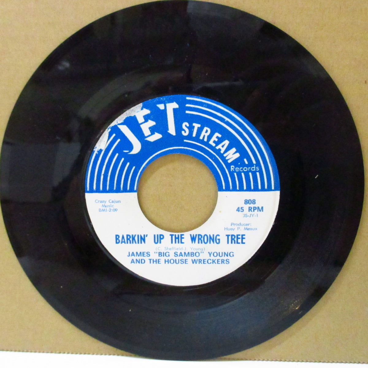 JAMES "Big Sambo" YOUNG & The House Wreckers (ジェームス(ビッグ・サンボ)ヤング) - Barkin' Up The Wrong Tree / Funky Booty (US '74 オリジナル 7インチ)両面各種コンピ収録のディープ・ファンク!