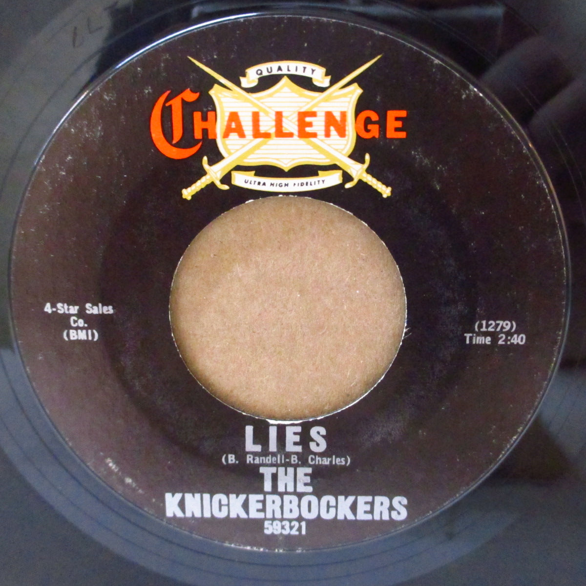 KNICKERBOCKERS (ザ・ニッカーボッカーズ) - Lies (US '65 オリジナル 7インチ)ガレージ・ビート・クラシック!