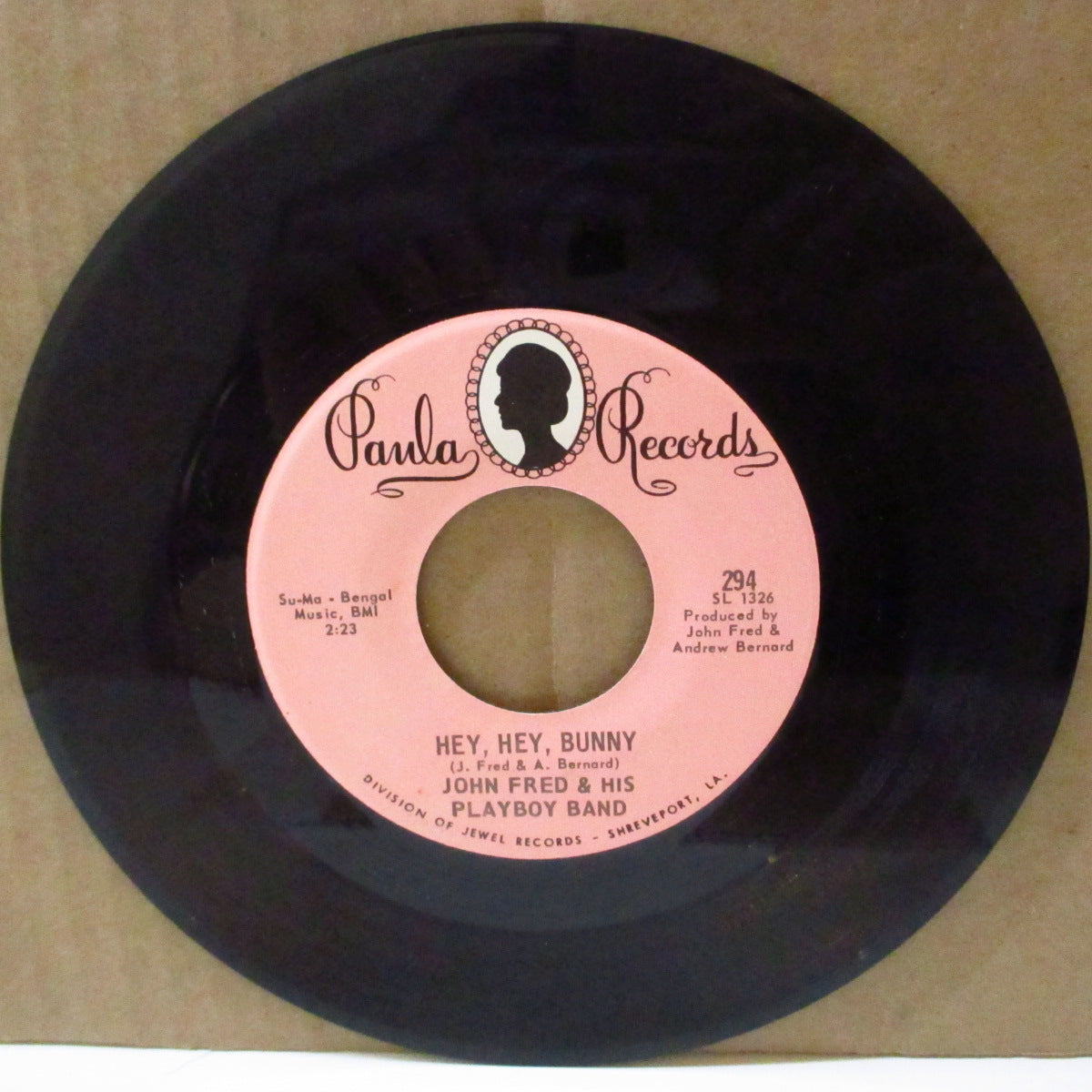 JOHN FRED & HIS PLAYBOY BAND (ジョン・フレッド・アンド・ヒズ・プレイボーイ・バンド) - Hey, Hey, Bunny (US '68 オリジナル7インチ)アップテンポ・バブルガム調ノーザン・ソウル名曲!