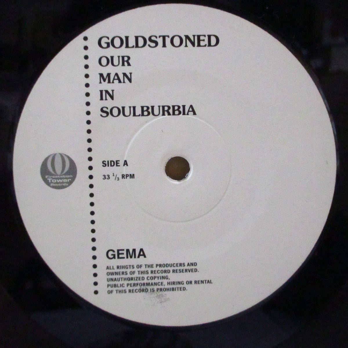 GOLDSTONED (ゴールドストーンド) - Our Man In Soulburbia (German 再発 LP+ソフト紙インサート) '98年2ndアルバム