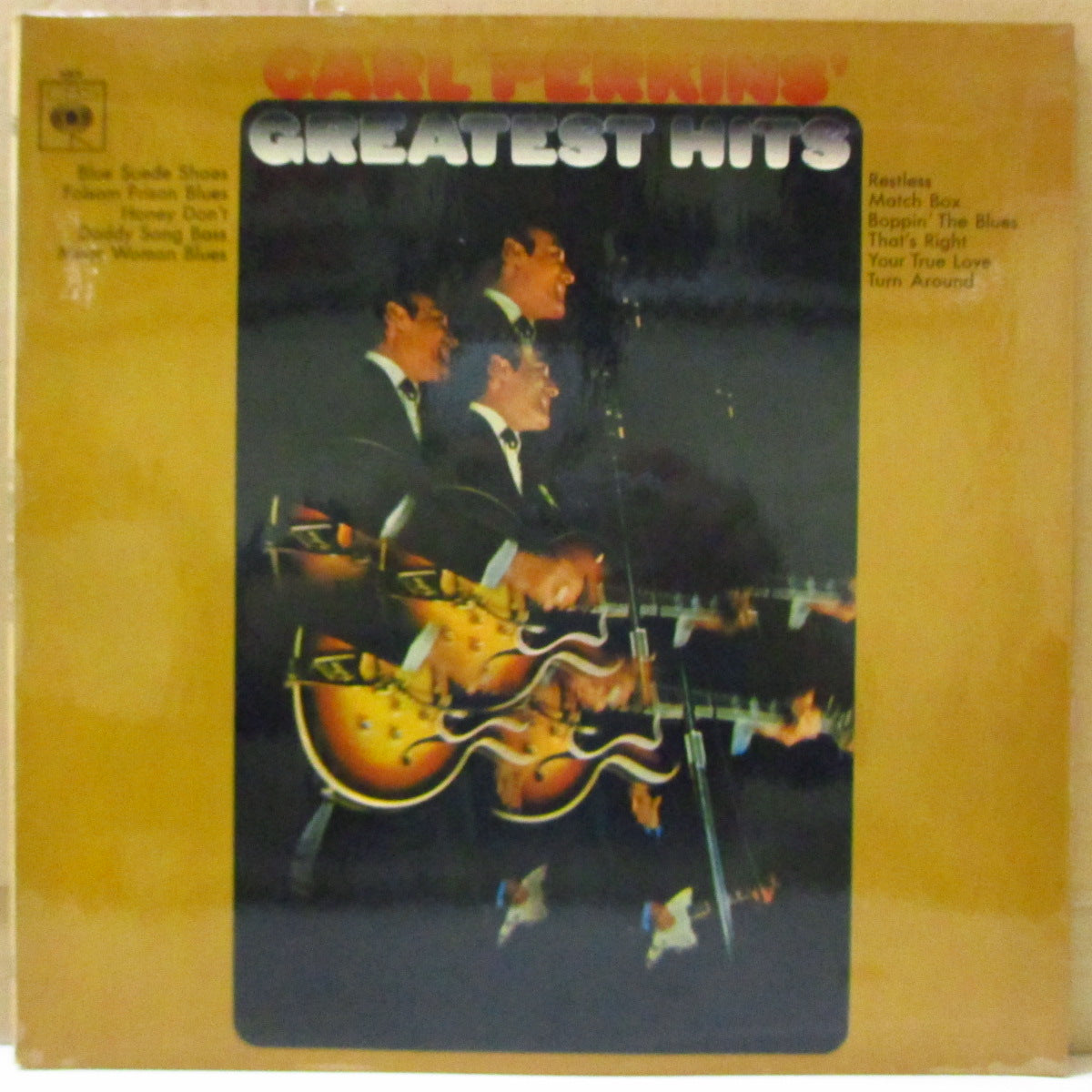 CARL PERKINS (カール・パーキンス) - Carl Perkins' Greatest Hits (UK '69 オリジナル・ステレオ LP/表面コーティング・ジャケ) SUN社期名曲再録音他。近年稀な美品