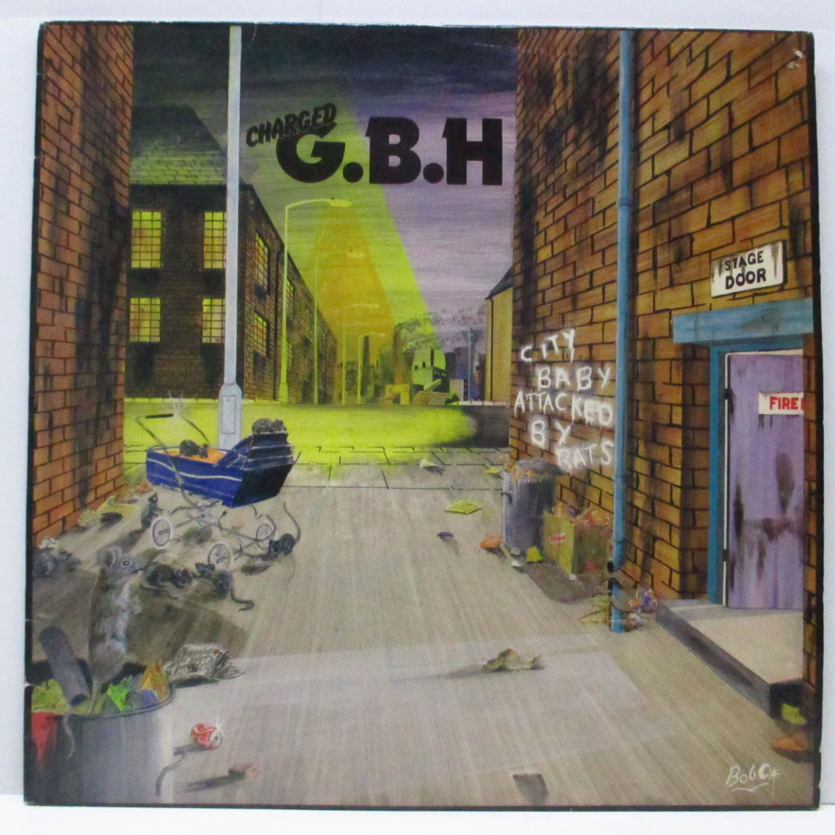 Charged G.B.H (チャージド G.B.H) - City Baby Attacked By Rats (UK オリジナル「白ロゴ / 黒ラベ」LP+インサート)'82年ファースト!