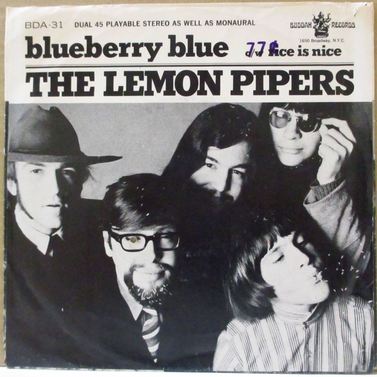 LEMON PIPERS, THE (ザ・レモン・パイパーズ) - Rice Is Nice (US '68 オリジナル・ジャケ付 7インチ)バブルガム・サイケ・ポップ名曲