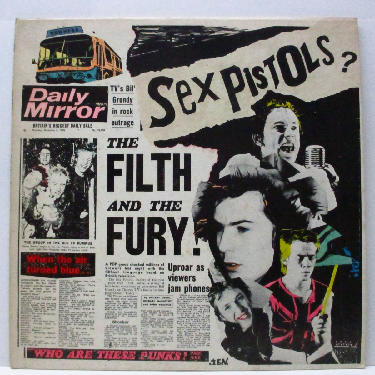 SEX PISTOLS (セックス・ピストルズ) - The Filth And The Fury (US 限定プレス LP) 「Spunk」のジャケ&タイトル違い!