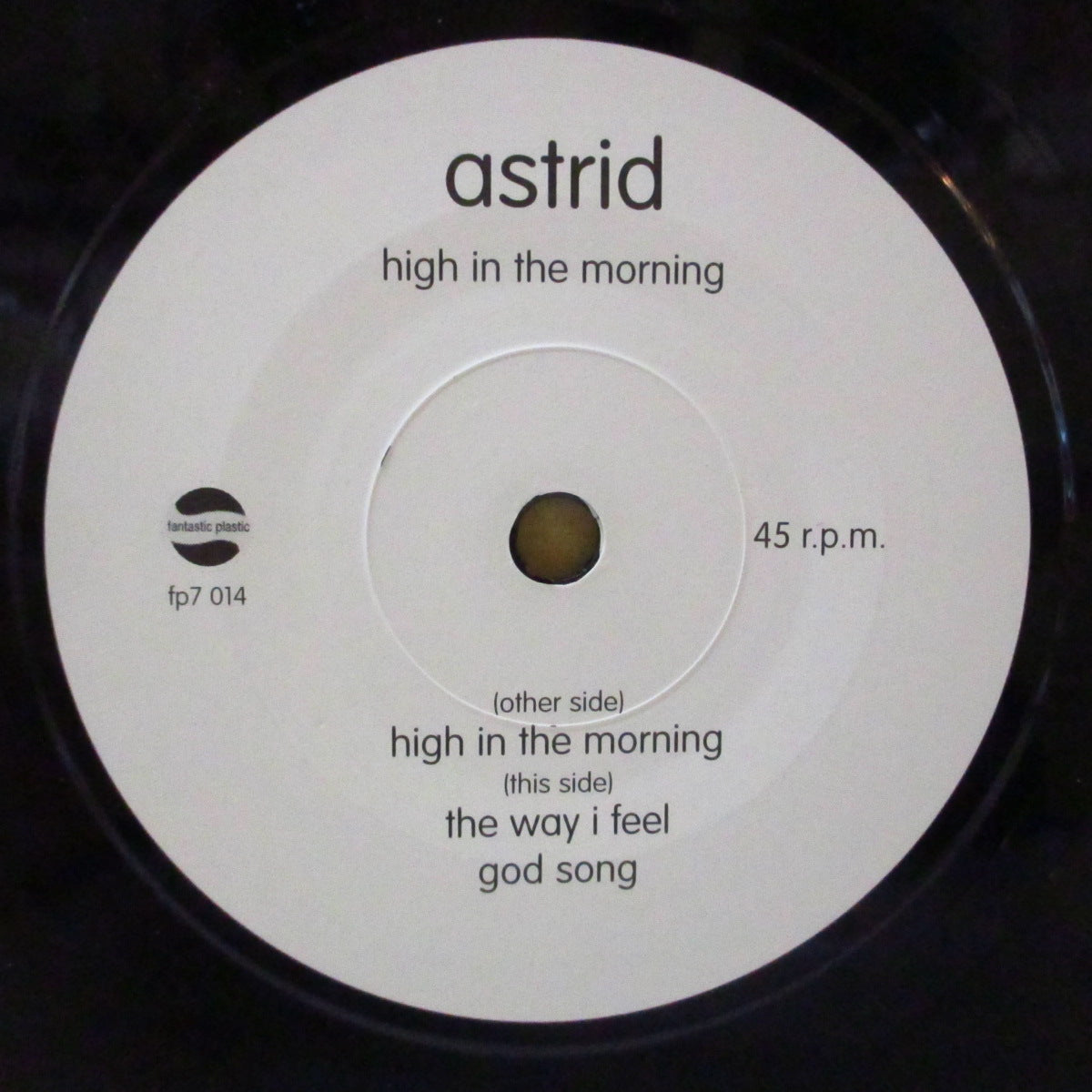 ASTRID (アストリッド) - High In The Morning +2 (UK 限定 7インチ+光沢固紙ジャケ)