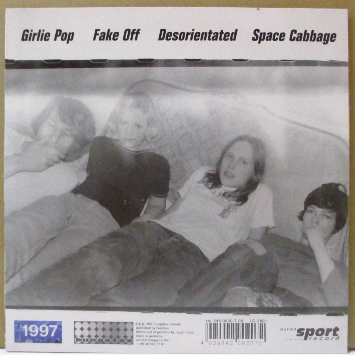 POP TARTS (ポップ・ターツ) - O.K., Vollagas. (German '97 オリジナル4曲入り 7インチ+光沢固紙ジャケ)