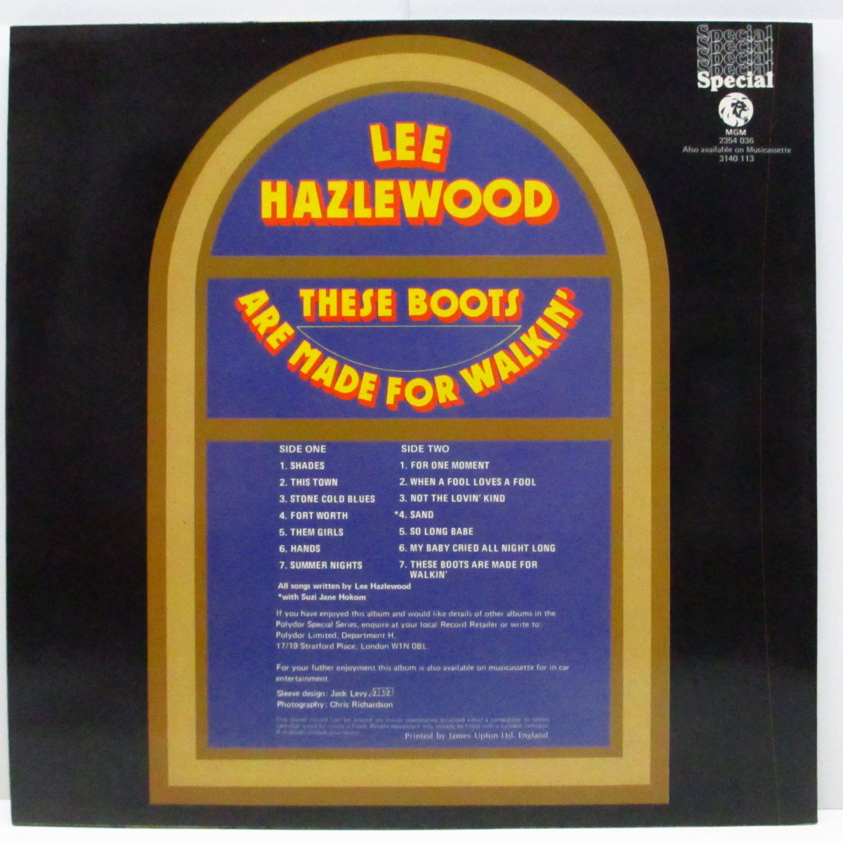 LEE HAZLEWOOD (リー・ヘイゼルウッド) - These Boots Are Made For Walkin' (UKオリジナル LP) MGM時代コンピレーション!