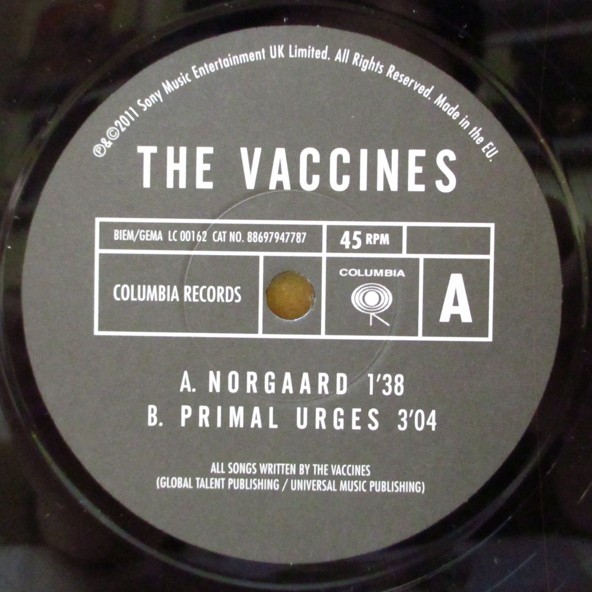 VACCINES, THE (ザ・ヴァクシーンズ) - Norgaard (UK '11 オリジナル 7インチ+光沢固紙ジャケ)