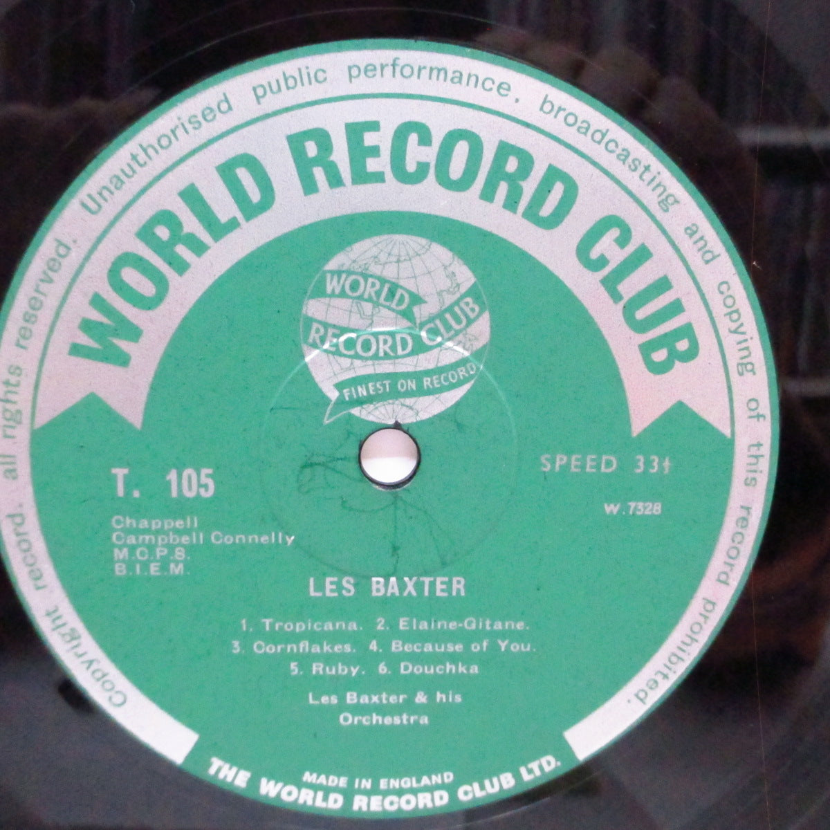 LES BAXTER And His Orchestra (レス・バクスター & ヒズ・オーケストラ) - Les Baxter And His Orchestra (UK オリジナル LP/両面コーティング折り返ジャケ) 全12曲コンピ!
