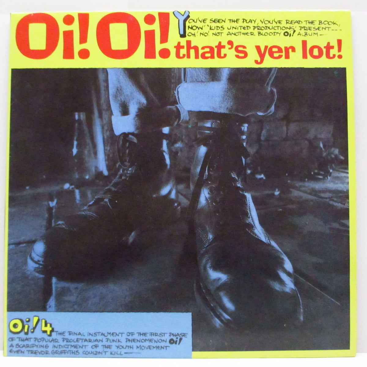 V.A. (80's UK Oi!コンピ!) - Oi! Oi! That's Yer Lot! (UK '96 限定再発「イエローヴァイナル」LP/STEP LP 26)