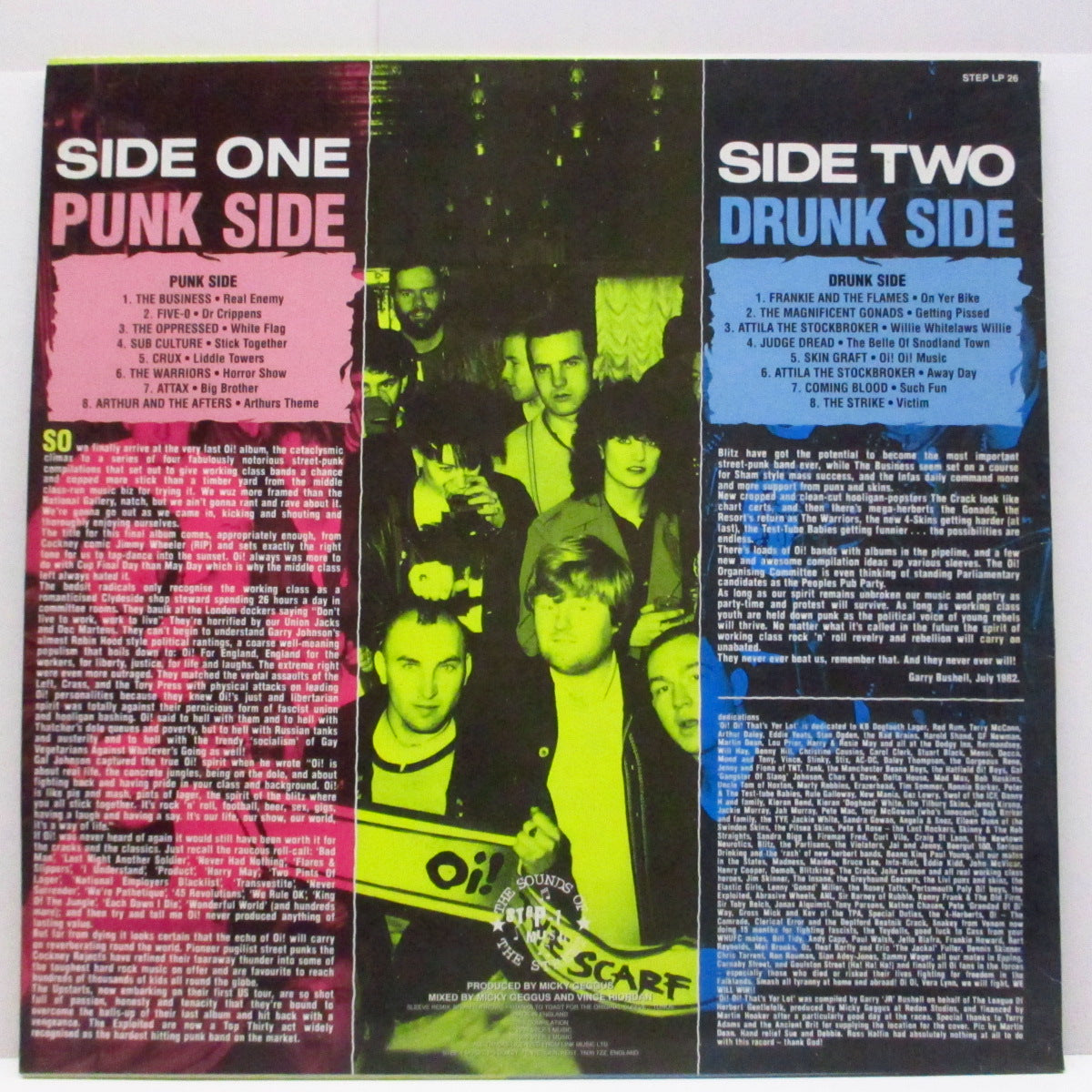 V.A. (80's UK Oi!コンピ!) - Oi! Oi! That's Yer Lot! (UK '96 限定再発「イエローヴァイナル」LP/STEP LP 26)