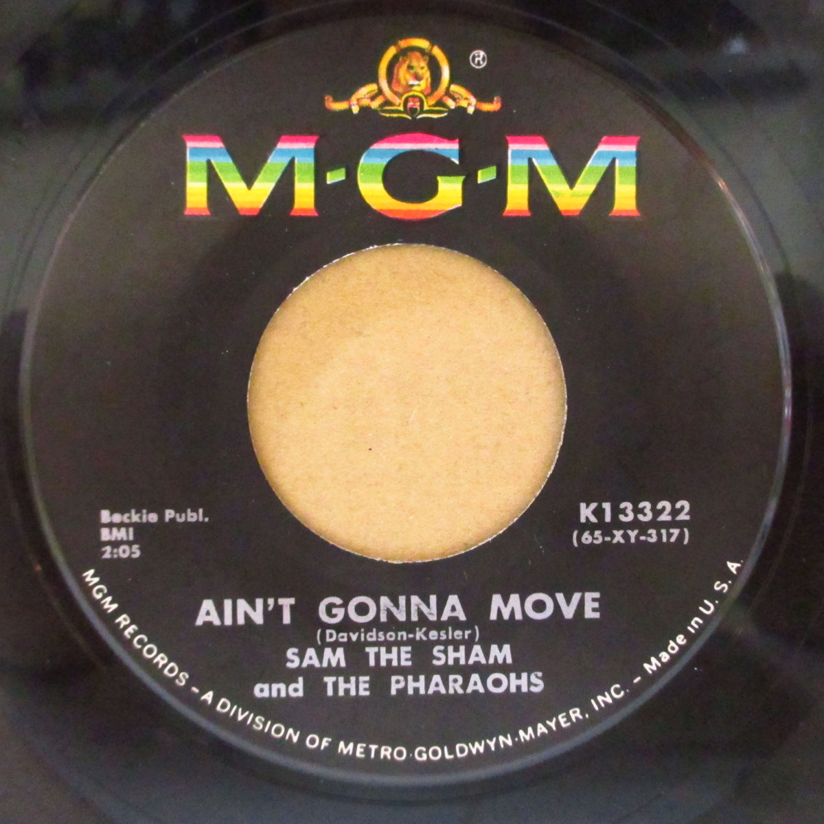 SAM THE SHAM & THE PHARAOHS (サム・ザ・シャム&ザ・ファラオス) - Wooly Bully / Ain't Gonna Move (US '65 MGM社初回再発「黒ラベ」7インチ)ガレージ・ダンス名曲!