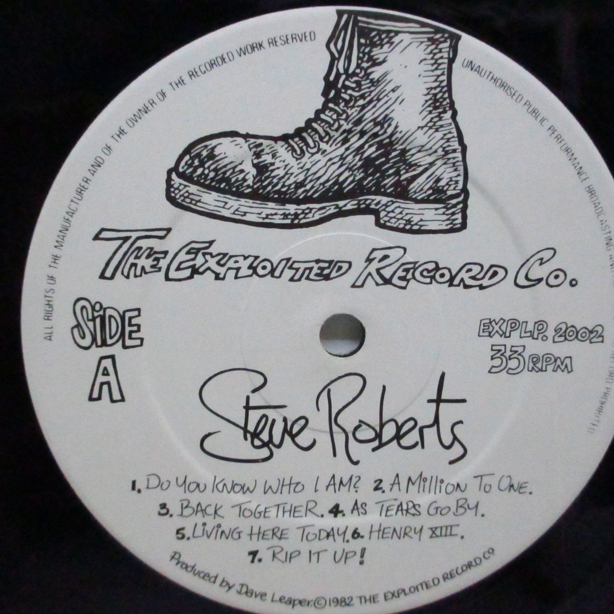 STEVE ROBERTS (スティーブ・ロバーツ) - Do You Know Who I Am? (UK オリジナル LP)