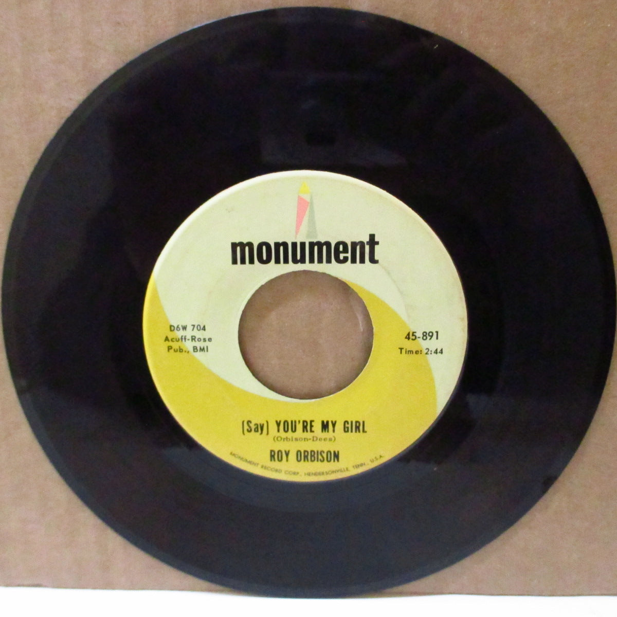 ROY ORBISON (ロイ・オービソン) - (Say) You're My Girl / Sleepy Hollow (US '65 オリジナル 7インチ)哀愁美メロ・ラテン調ティーンポップ