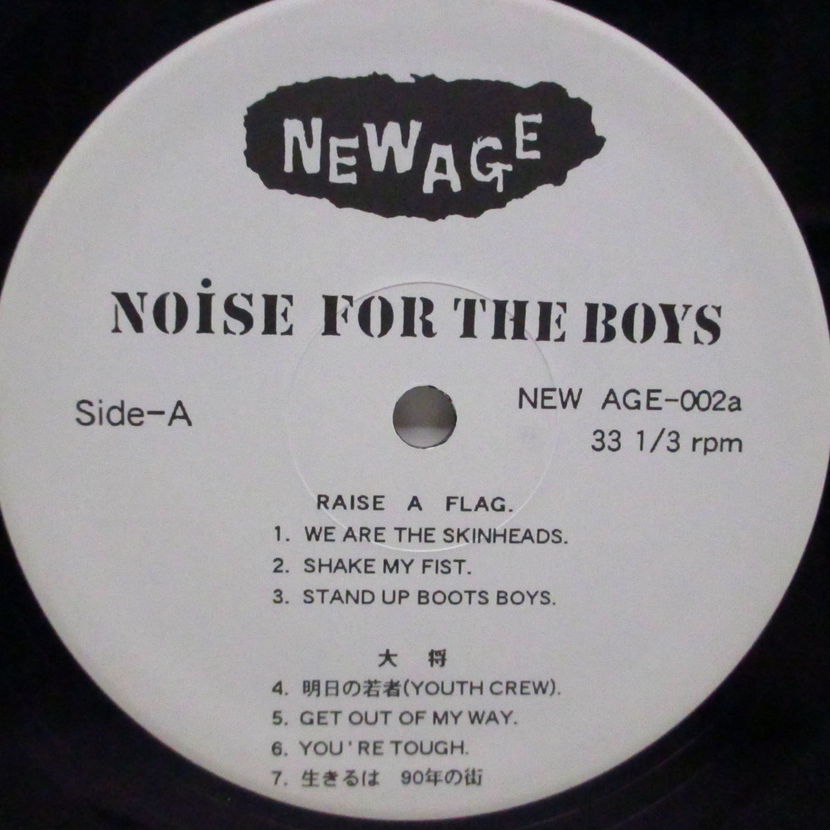 V.A. (DISCOCKS、RAISE A FLAG、心の銃、大将、) - Noise For The Boys (Japan '95 500枚限定 LP+インサート)