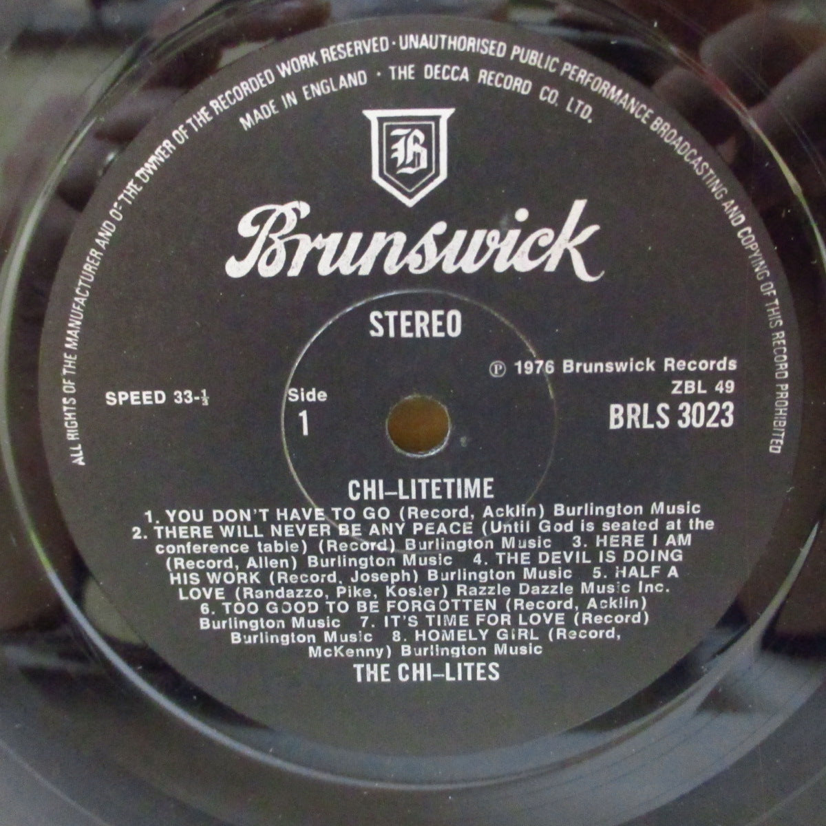 CHI-LITES (チャイ・ライツ) - Chi-Lite Time / The Very Best Of The Chi-Lites (UK '76 初回品番黒ラベ・オリジナル・ステレオLP/表面コーティング・ジャケ) '71〜'76年ベスト16曲