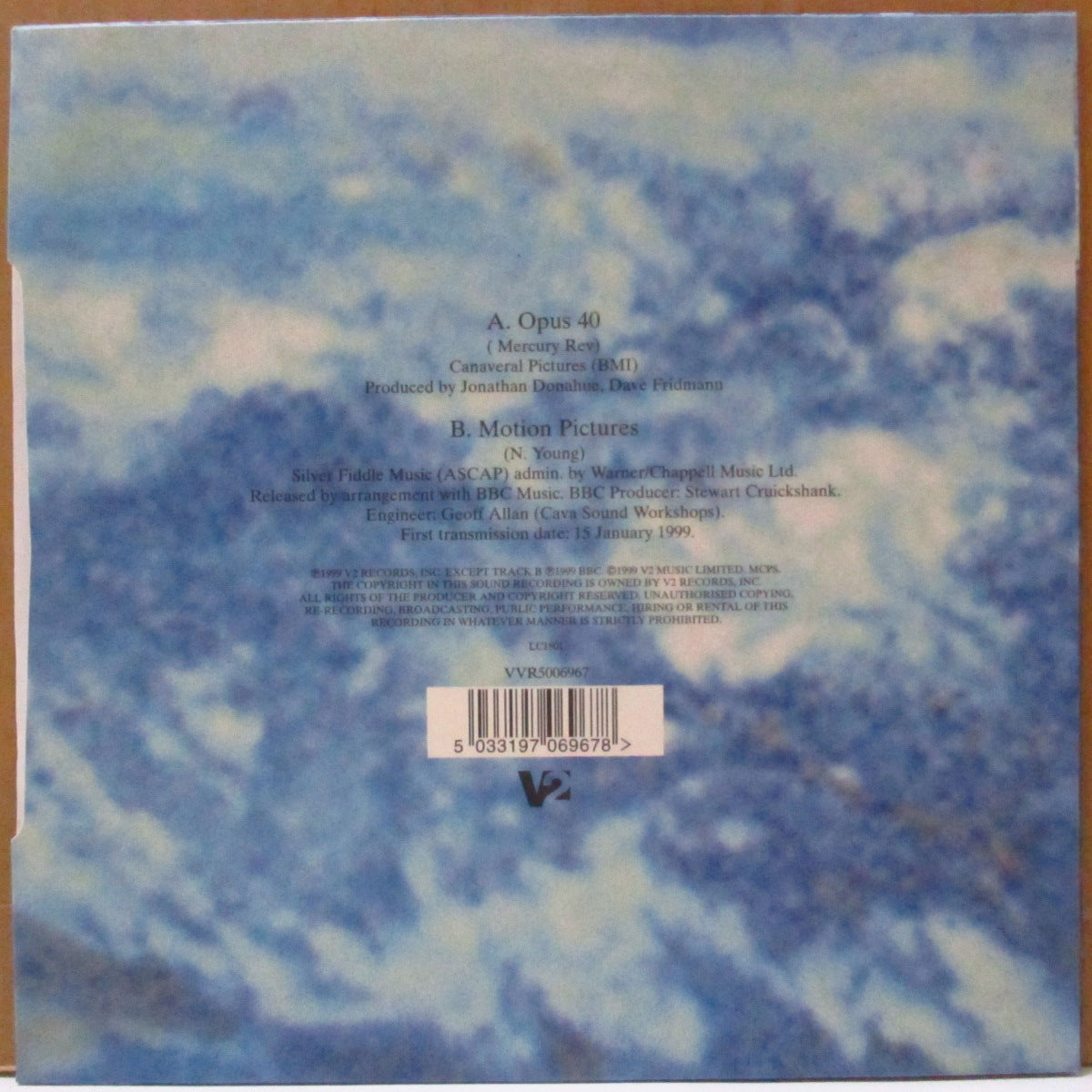 MERCURY REV (マーキュリー・レヴ) - Opus 40 (UK オリジナル 7インチ+光沢固紙ジャケ)