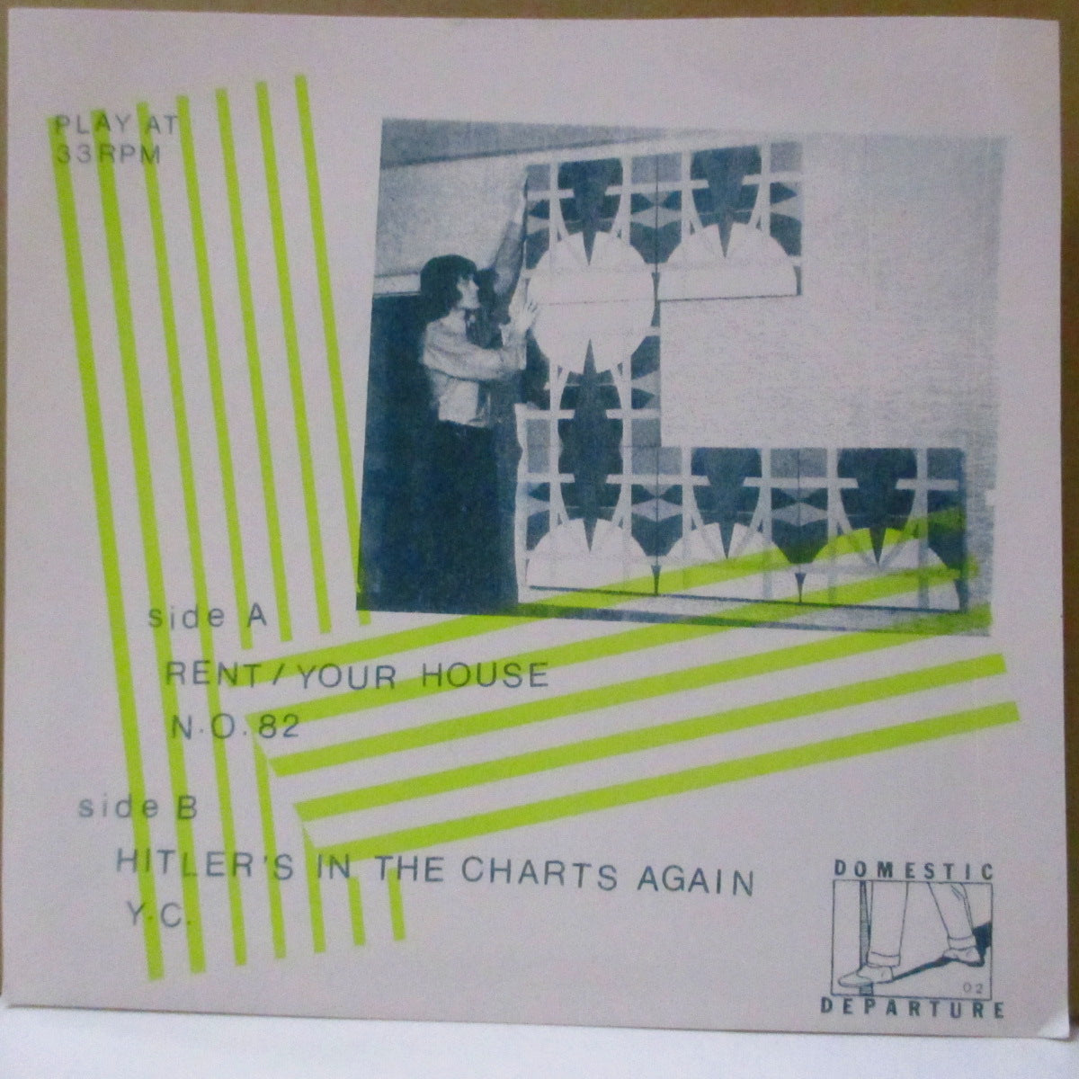 NEUTRALS (ニュートラルズ) - Rent/Your House +3 (US '23 限定300枚再発33回転4曲入り 7インチ+「グリーン」光沢ジャケ, インサート)