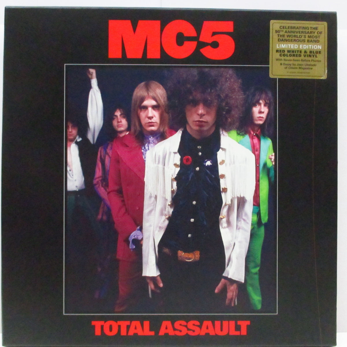 MC5 (エムシーファイブ) - Total Assault (US '18「50周年記念再発」140gカラーヴァイナル 3xLP+インサート/ステッカー付ボックスセット)