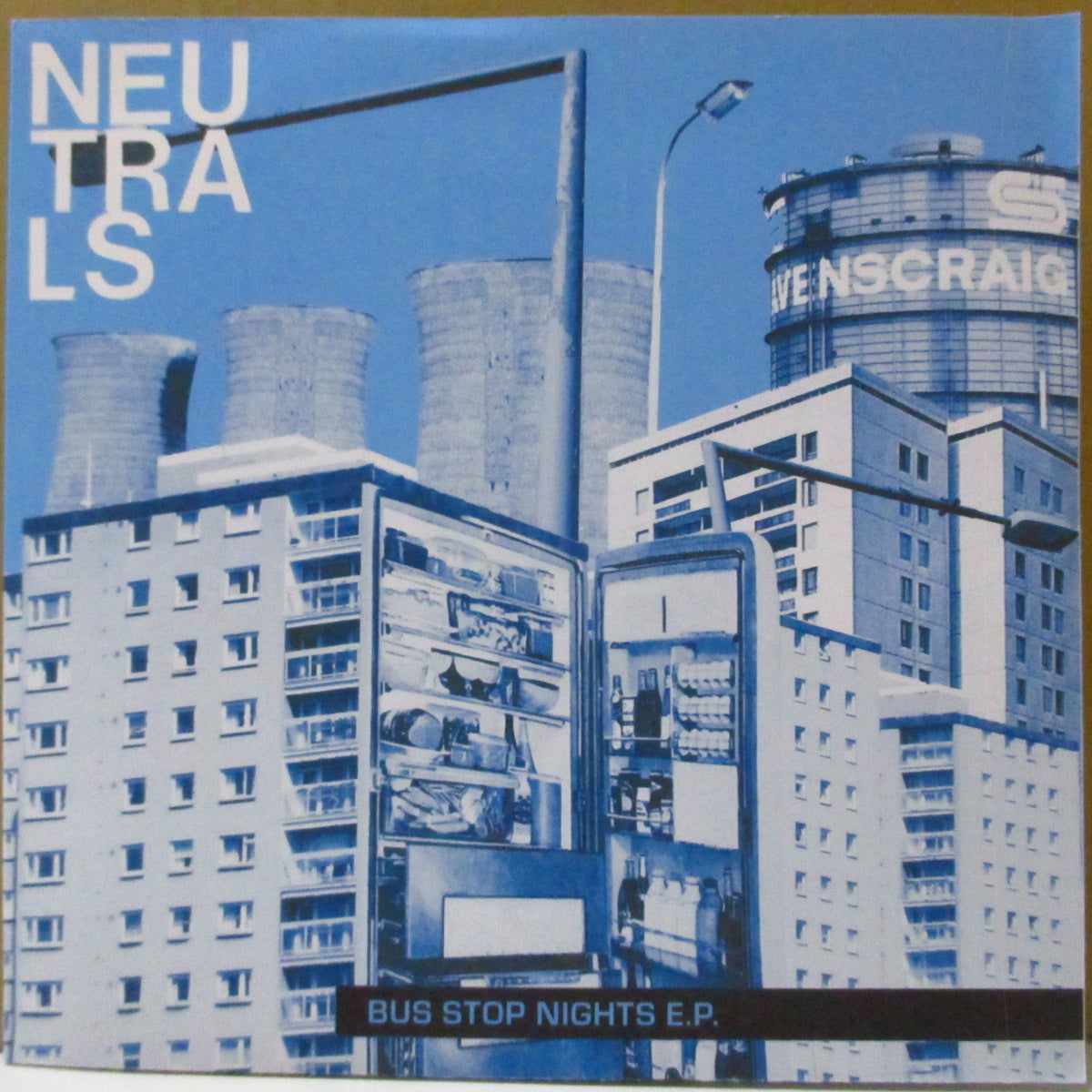 NEUTRALS (ニュートラルズ) - Bus Stop Nighta E.P. (UK '22 限定350枚2ndプレス4曲入り「ホワイトヴァイナル」 7インチ+光沢ジャケ, ポストカード, コースター)