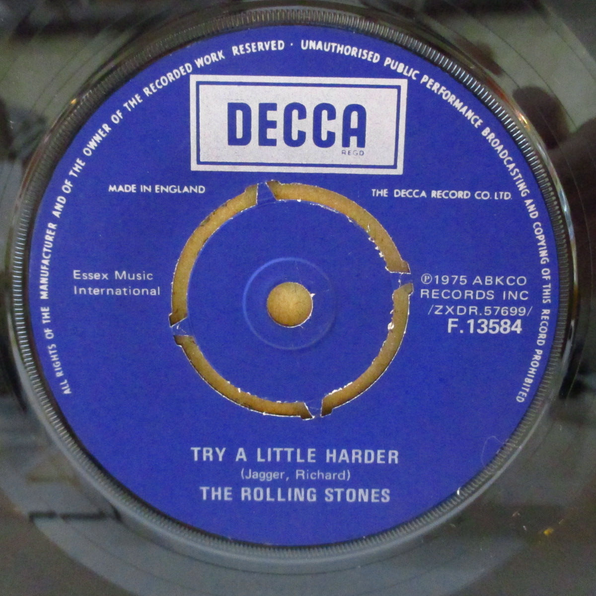 ROLLING STONES (ローリング・ストーンズ) - I Don't Know Why (UK '75 オリジナル「A面初回作者名クレジット、ラウンドセンター」 7インチ+カンパニースリーブ)