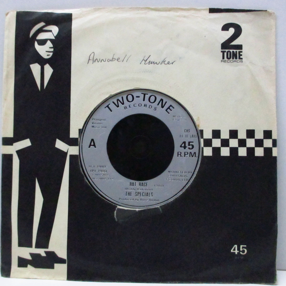 SPECIALS, THE (ザ・スペシャルズ) - Rat Race (UK '80 再発「銀ラベ」フラットセンター7"+カンパニースリーブ) 「Made in England」Ver.