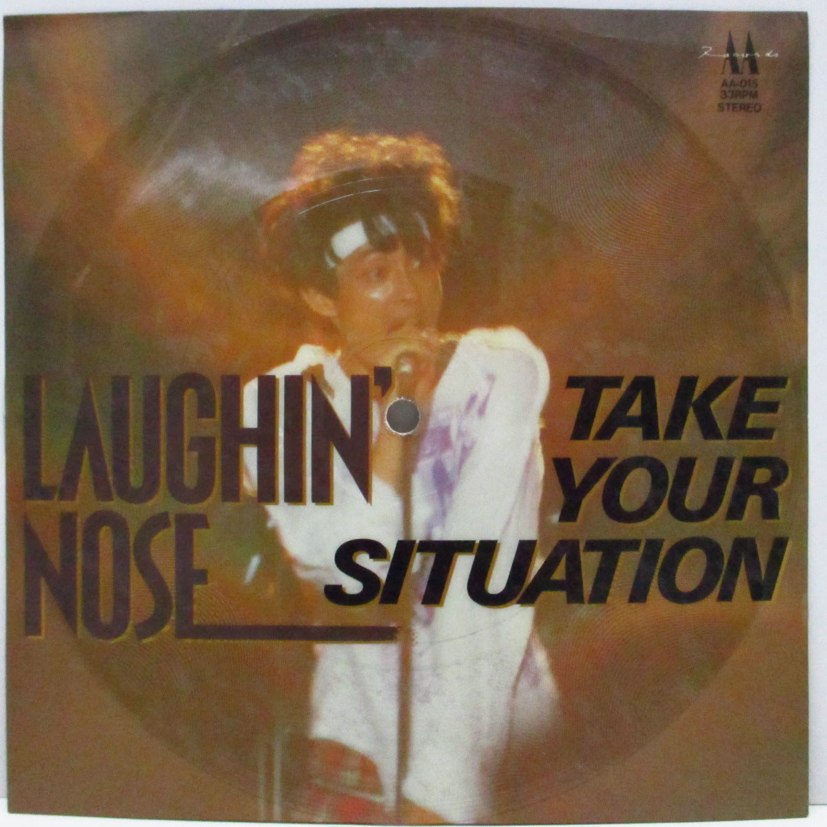LAUGHIN’ NOSE (ラフィン・ノーズ) - Take Your Situation (Japan プロモ用「片面ピクチャー」)7"フレキシ) '85年10/26の日比谷野音ワンマンライブ無料配布品!