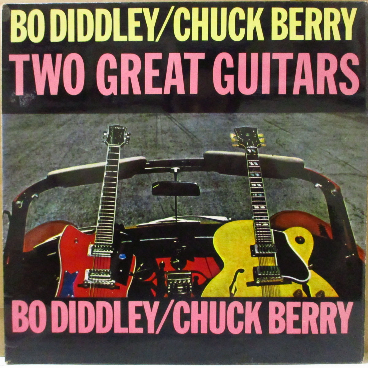 BO DIDDLEY / CHUCK BERRY (ボ・ディドリー / チャック・ベリー) - Two Great Guitars (UK '64 オリジナル・モノラル LP/表面コーティング折り返しジャケ)唯一共演アルバム。近年稀な美品