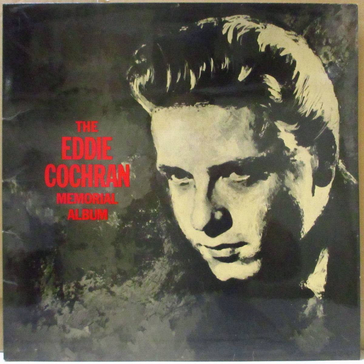 EDDIE COCHRAN (エディ・コクラン) - The Eddie Cochran Memorial Album (UK '70 再発「黒&レインボー・ラベ ver」疑似ステレオ LP/表面コーティング・ジャケ) 近年稀な美品