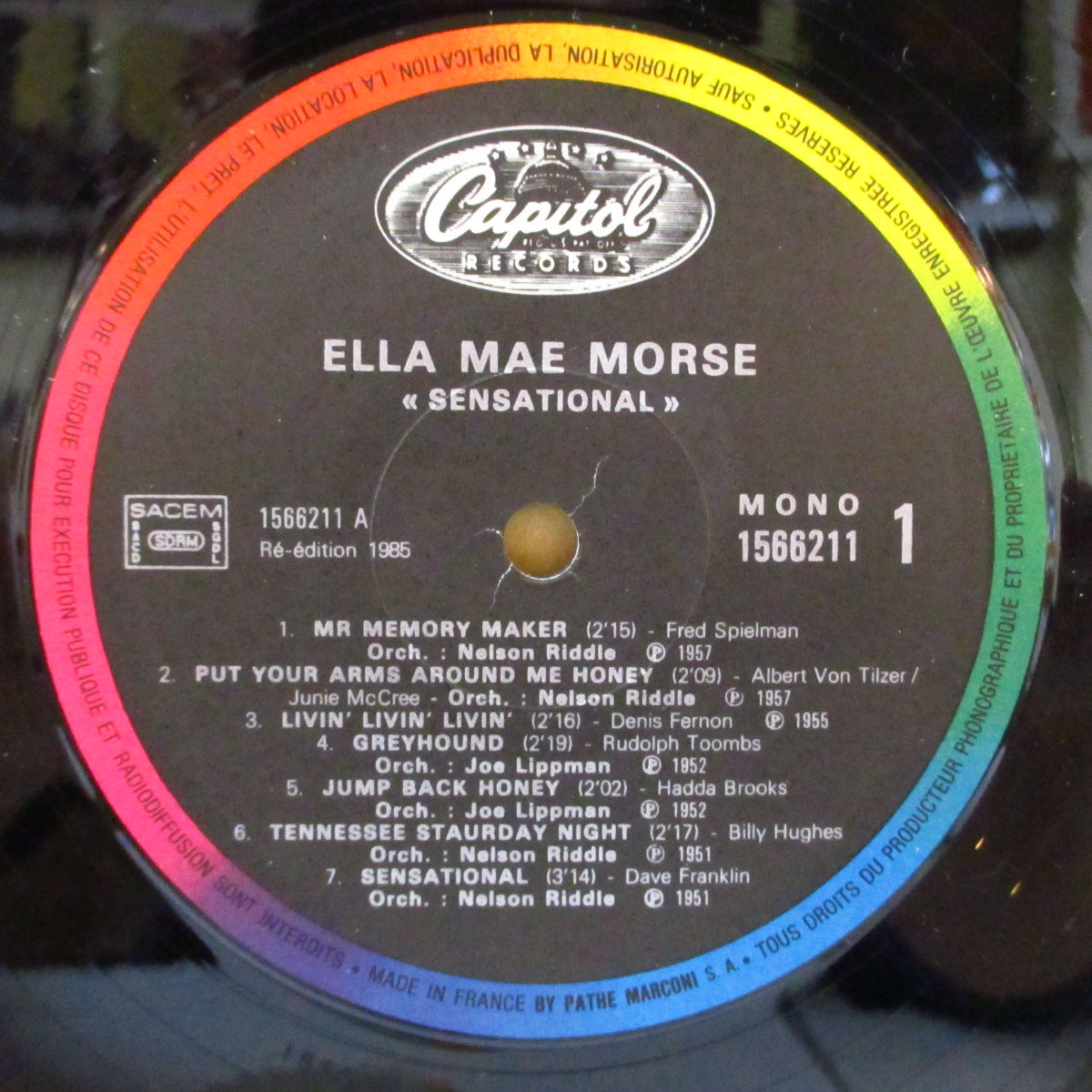 ELLA MAE MORSE (エラ・メイ・モース) - Sensational (フランス・オリジナル・モノラル LP)ガール・ポップ・ロッカー'51〜'57年黄金期のベスト