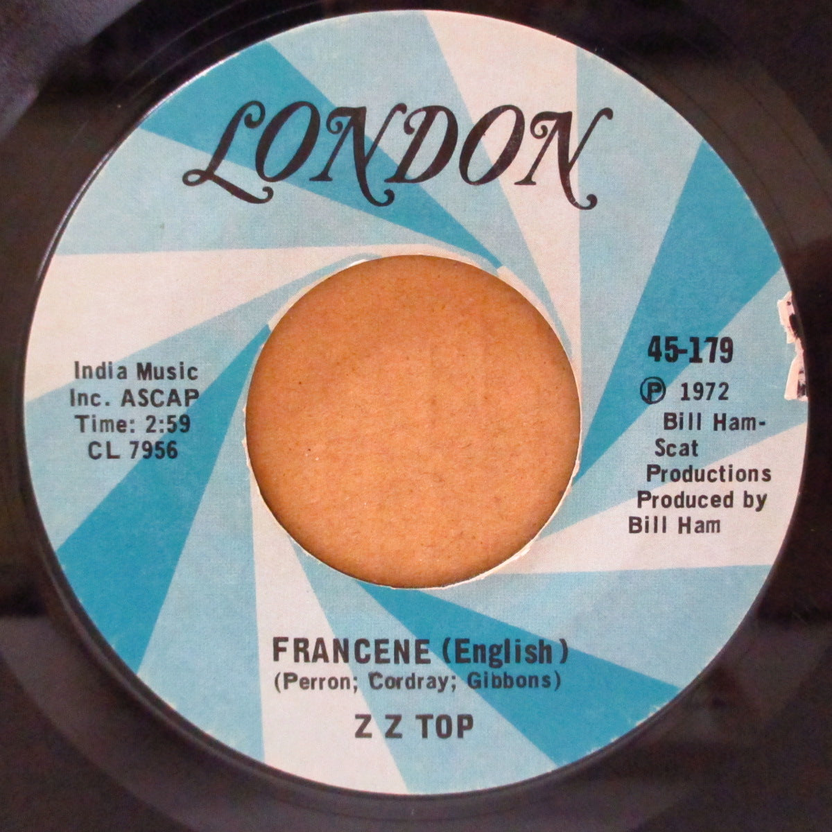 ZZ TOP (ジージー・トップ) - Francene (English / Spanish) (US '72 オリジナル 7インチ)ハードでブルージーな名曲「フランシーヌ」