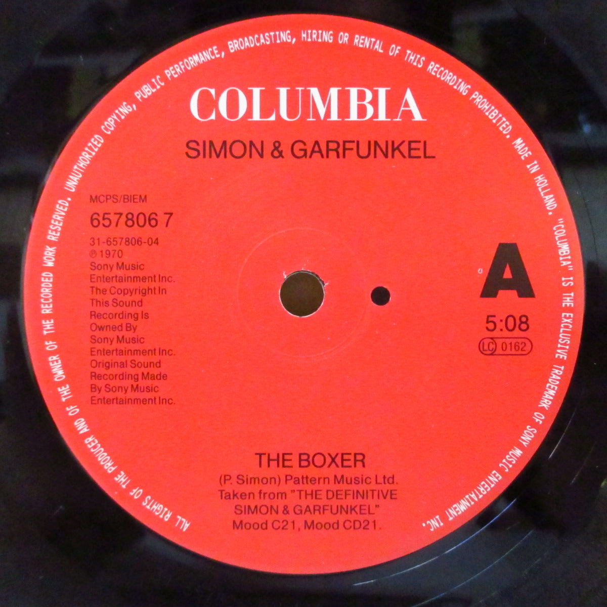 SIMON & GARFUNKEL (サイモン&ガーファンクル) - The Boxer / Cecilia (UK '92 再発 7インチ+光沢ソフト紙ジャケ)