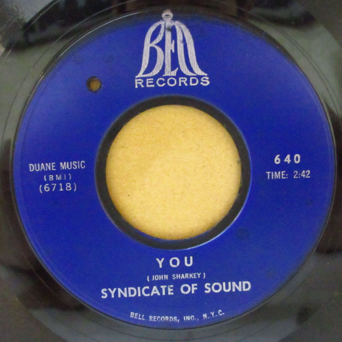 SYNDICATE OF SOUND (シンジケイト・オブ・サウンド) - Little Girl / You (US '66 ベル社再発 7インチ)アップテンポ・MODガレージ名曲!