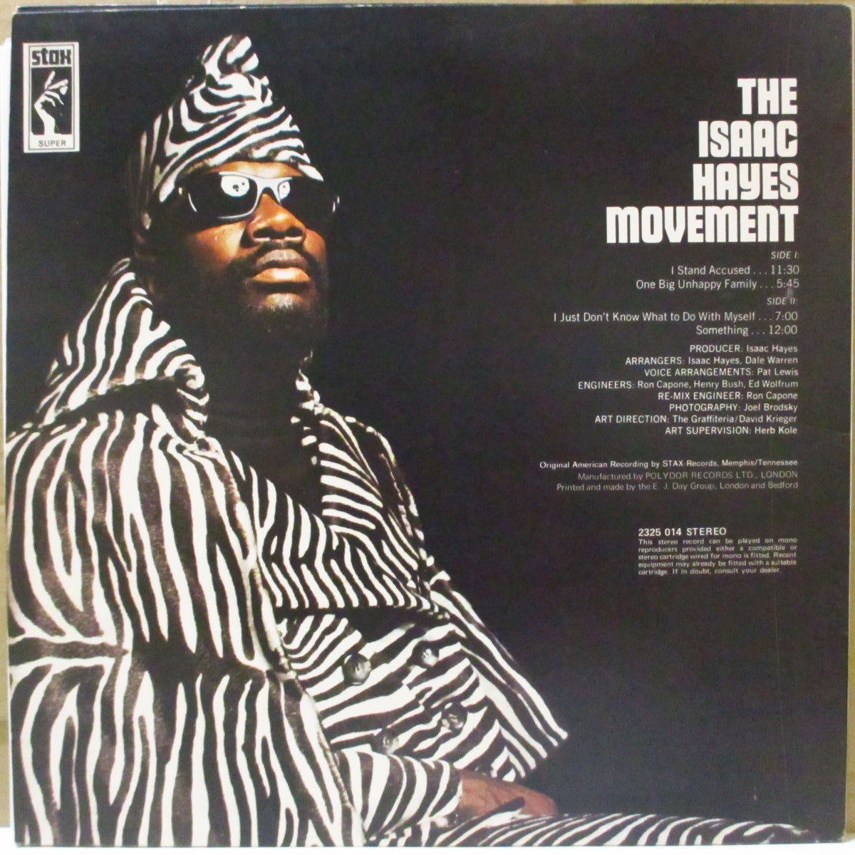 ISAAC HAYES (アイザック・ヘイズ) - The Isaac Hayes Movement (UK '71 セカンド・プレス・ステレオLP/見開きジャケ)名作サード・アルバム、近年稀な美品!